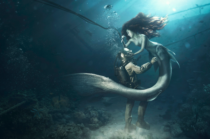 Illustration for article titled This render is so realistic that you might think mermaids are real